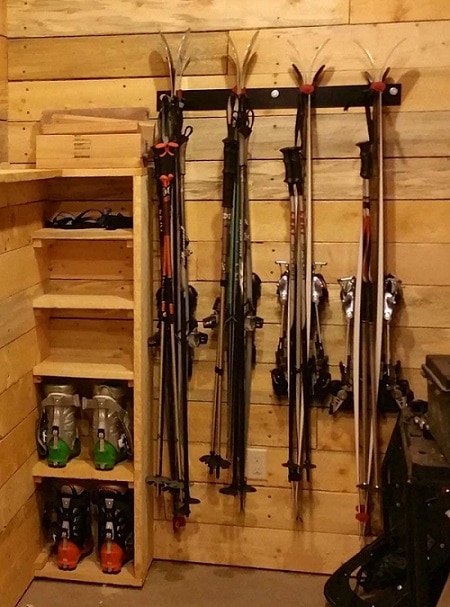 ski storage rack for garage