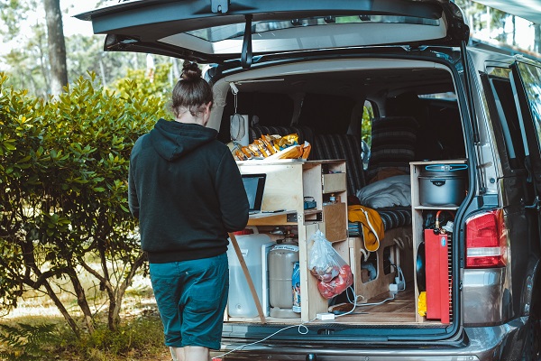 campervan camping essentials storage