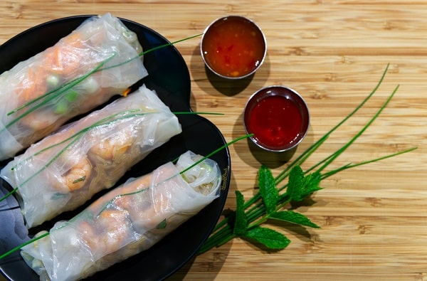 vietnamese food summer spring rolls